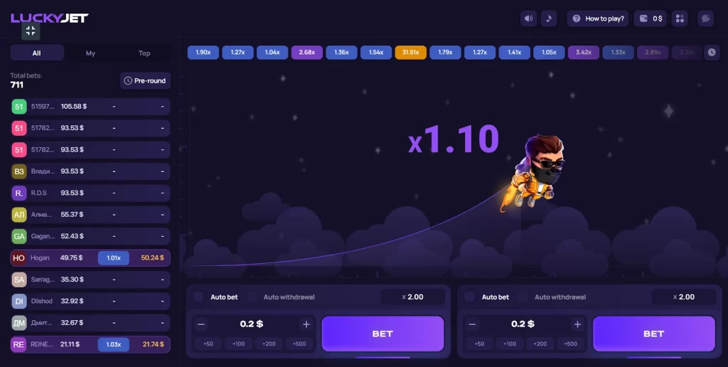 Виды бонусов в Lucky Jet